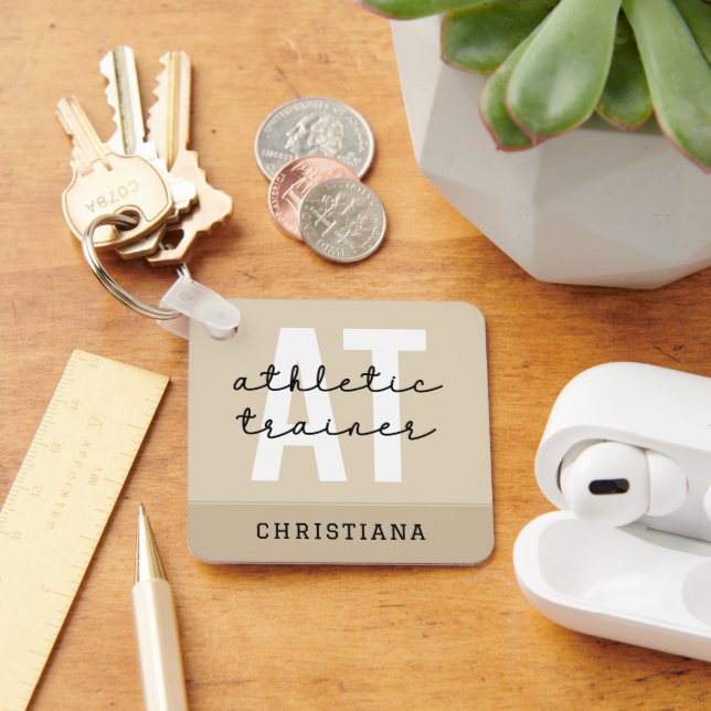 Chaveiro Treinador atlético personalizado AT (Mesa)