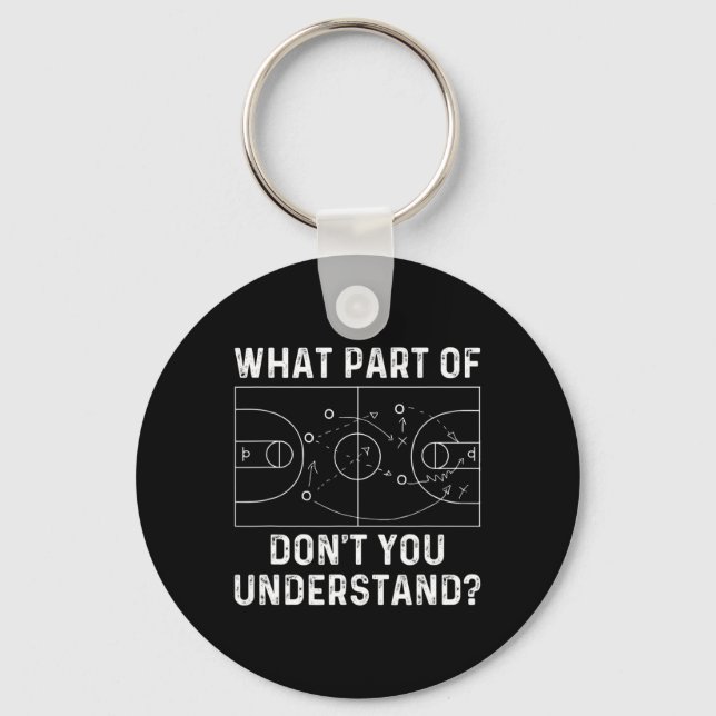 Chaveiro Treinador de basquete, que parte do que você não e (Frente)