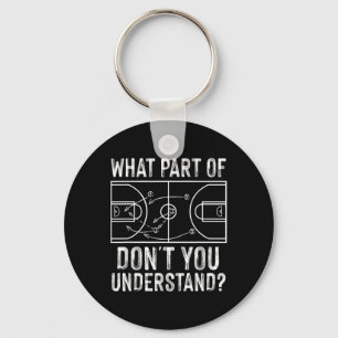 Chaveiro Treinador de basquetebol Design Homens Jovens Jogo