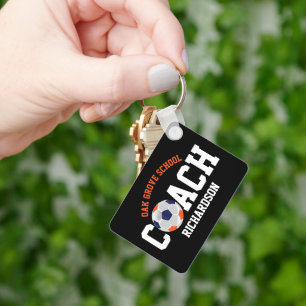 Chaveiro Treinador de Esporte - Laranja e Azul