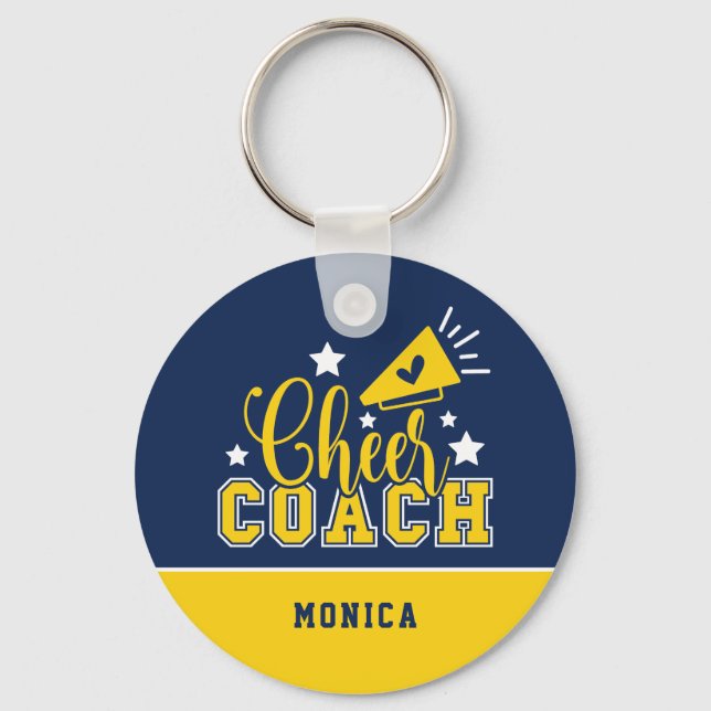 Chaveiro Treinador de Saúde Personalizado Real Azul e Amare (Frente)