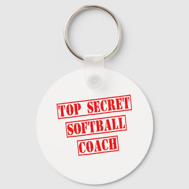 Chaveiro Treinador de Softball Secreto (Frente)