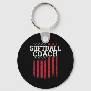 Chaveiro Treinador Softball Ortoputo Americano Flag Usa Pat