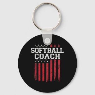 Chaveiro Treinador Softball Ortoputo Americano Flag Usa Pat