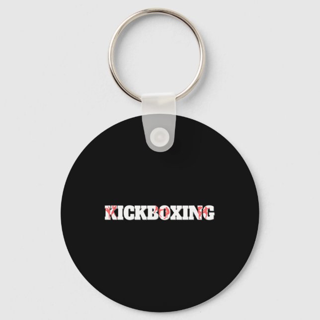 Chaveiro Treinamento de Luta de Caixa de Kickboxing  (Frente)