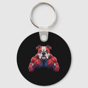 Chaveiro Treinamento de MMA de Boxer Bulldog Artes Marciais