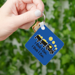 Chaveiro Treinamento Em Pickleball Eu Danço Que Posso Bola 