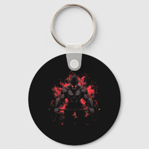 Chaveiro Treino de musculação Anime masculino Powerlifting