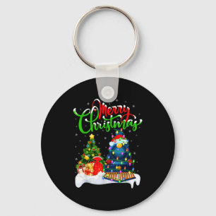 Chaveiro Trem de Natal engraçado para amantes de trem ilumi
