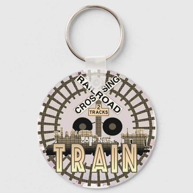 Chaveiro Trem de Trem Ferroviário Antigo  (Frente)