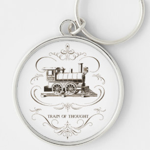 Chaveiro Trem do vintage de pensamento