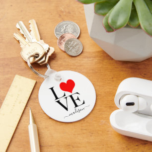 Chaveiro Trendy LOVE Nome Personalizado