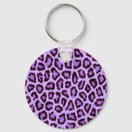Chaveiro Trendy Purple Leopard Patterno
