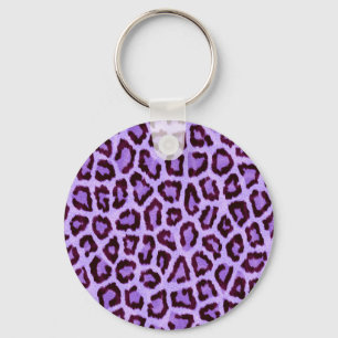 Chaveiro Trendy Purple Leopard Patterno