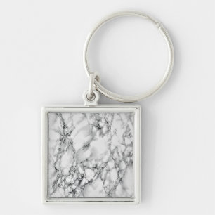 Chaveiro Trendy White Marble Stone