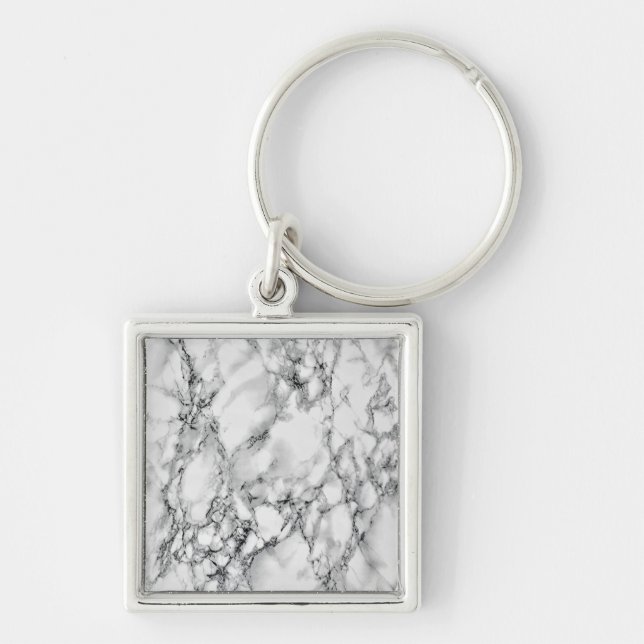 Chaveiro Trendy White Marble Stone (Frente)