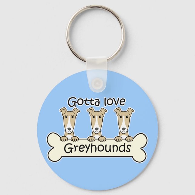 Chaveiro Três Greyhounds (Frente)