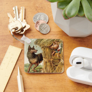 Chaveiro Três Pequenos Porcos Grande Lobo Mau, Vintage Fair