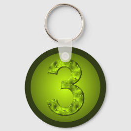 Chaveiro Três Sorte Natureza Pulseira Verde