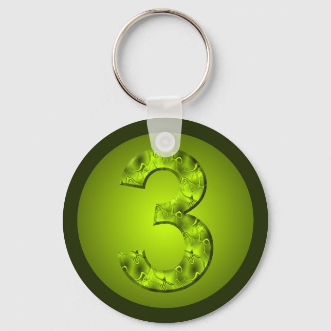 Chaveiro Três Sorte Natureza Pulseira Verde (Frente)