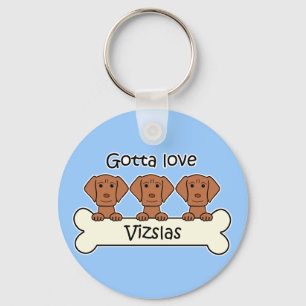 Chaveiro Três Vizslas