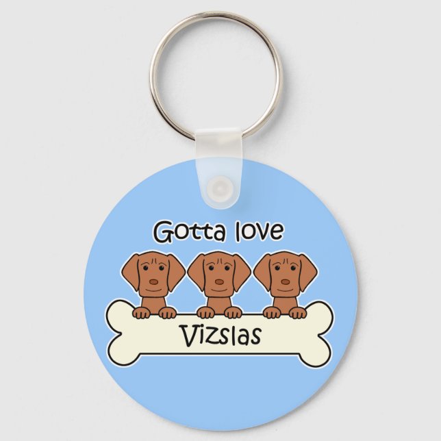 Chaveiro Três Vizslas (Frente)