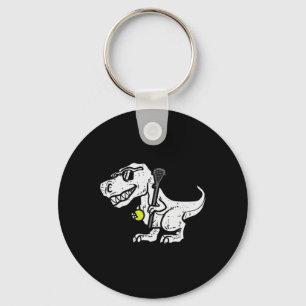 Chaveiro Trex Dinossauro Lacrosse Divertido Lax Jogador Gol