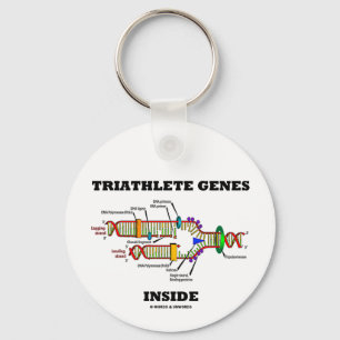 Chaveiro Triathlete Genes Inside (DNA Replication)
