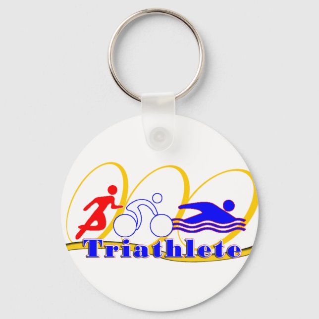 Chaveiro Triathlete NATAÇÃO RUN BIKE (Frente)