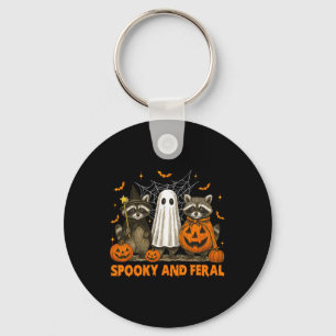 Chaveiro Tric Ghost Raccoon, Cute Ghost Cute E Feral Hallow