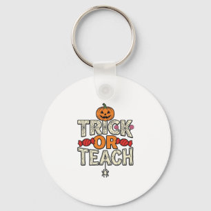 Chaveiro Trick Or Teach Halloween Professor Vintage Vetor D