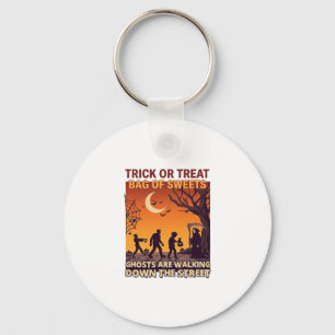 Chaveiro Trick Or Treat Halloween Zumbis Ceifador Abóboras