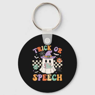 Chaveiro Trick Ou Speech Halloween Bp Retro Speech Therapy