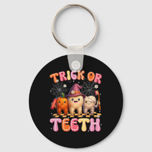 Chaveiro Trick Ou Teeth Crew Dental Halloween Fatos