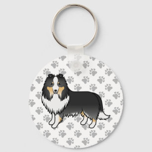 Chaveiro Tricolor Shetland Sheepdog Sheltie Dog