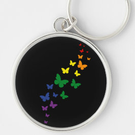 Chaveiro Trilha da Borboleta Arco-Íris LGBTQ