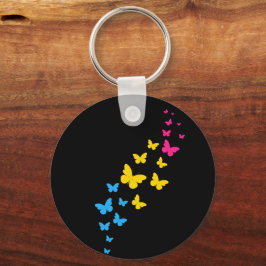 Chaveiro Trilha da Borboleta do Orgulho Pansexual