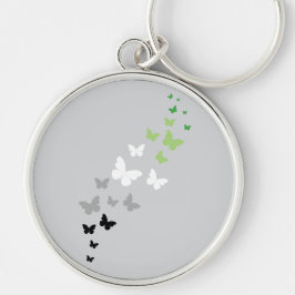 Chaveiro Trilha de Borboleta do Orgulho Aromântico