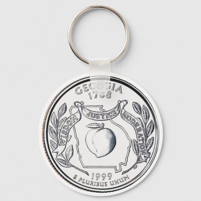 Chaveiro Trimestre do Estado da Geórgia (Frente)