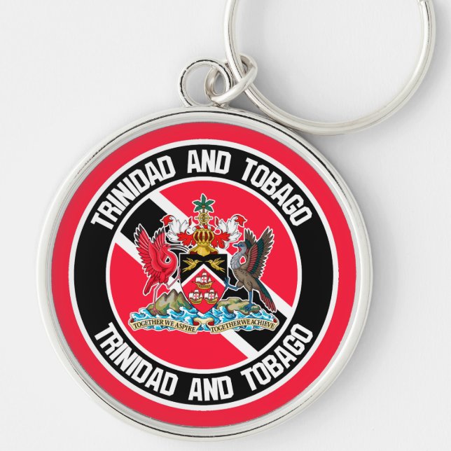 Chaveiro Trinidad e Tobago Round Emblem (Frente)
