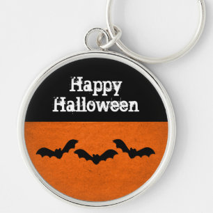 Chaveiro Trio de Bats Halloween Premium Chaveiro, Laranja