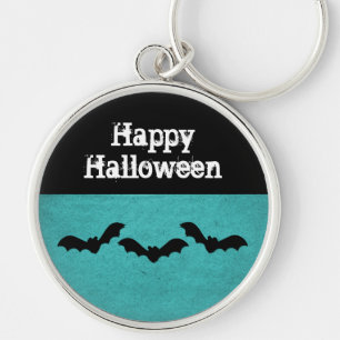 Chaveiro Trio de Bats Halloween Premium Chaveiro, Teal