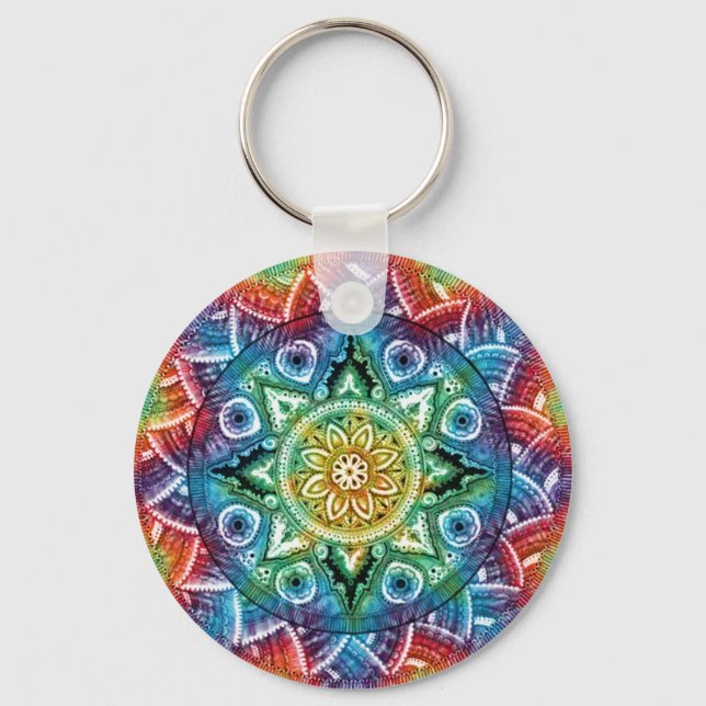 Chaveiro Trippy Mandala (Frente)