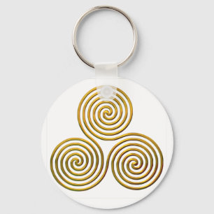 Chaveiro Triskele-ouro