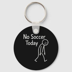 Chaveiro Triste fã de futebol de palito sem futebol hoje