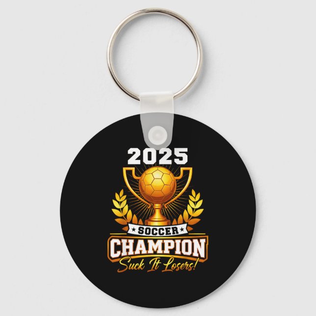 Chaveiro Troféu de Campeão de Futebol Engraçado 2025 (Frente)