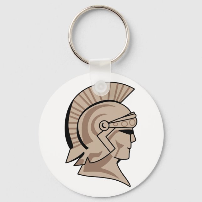 Chaveiro Trojan ou Spartan Mascot (Frente)