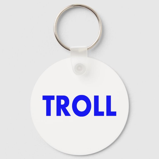 Chaveiro Troll azul (Frente)
