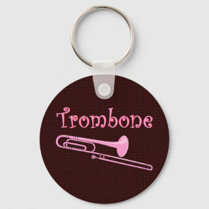 Chaveiro Trombone rosa