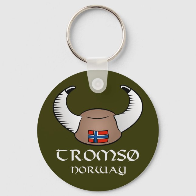 Chaveiro Tromso Norway Viking Hat (Frente)